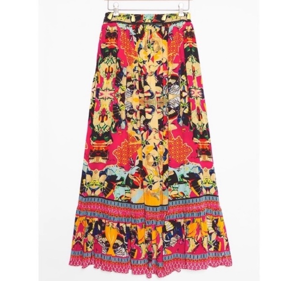Anthropologie Bhanuni by Jyoti Christia High-Low Boho Maxi Skirt - Picture 3 of 8